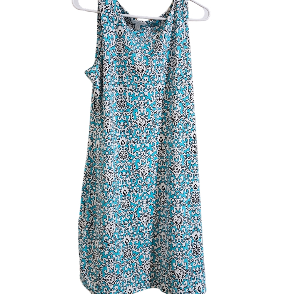 CHARTER CLUB Vintage Classic  Botanical Cottagecore Print Sheath Dress Size P/XL